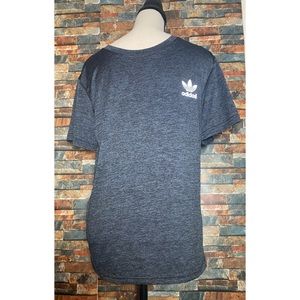 Grey Adidas Dri-fit men gym workout top